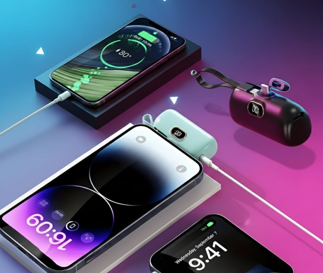 Baterie externă compactă și modernă